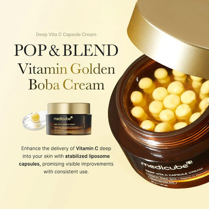 Medicube Deep Vita C Capsule Cream – Brightening & Glow Moisturizer 55g